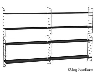 LIVING ROOM M - Sectional powder coated steel shelving unit _ String Furniture