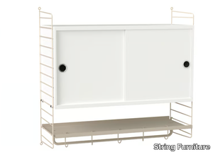 BEDROOM F - Powder coated steel shelving unit _ String Furniture