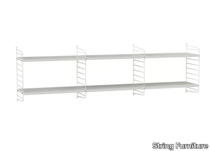 LIVING ROOM O - Powder coated steel wall shelf _ String Furniture