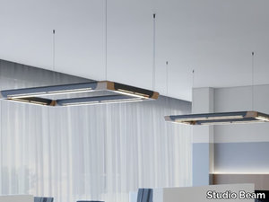 OMEGA SQUARE - LED wooden pendant lamp _ Studio Beam