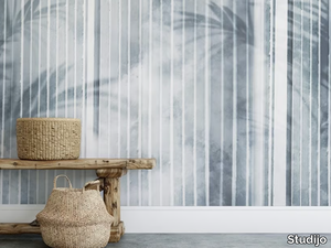 CONCRETE CURTAIN - Wallpaper with floral pattern _ Studijo