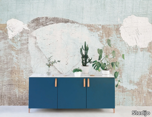 BLUE WALL - Motif wallpaper _ Studijo