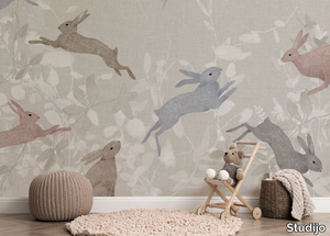 BUNNIES - Motif kids wallpaper _ Studijo