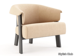 TORO - Fabric easy chair with armrests _ Stylish Club