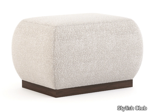 CLUB - Upholstered rectangular fabric pouf _ Stylish Club