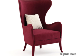 HERITAGE - Wing upholstered velvet armchair _ Stylish Club