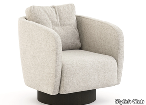 HER - Upholstered velvet armchair with armrests _ Stylish Club