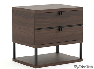 MANHATTAN - Wood veneer bedside table _ Stylish Club