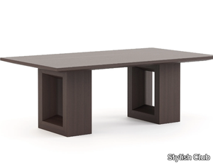 MANHATTAN - Rectangular wood veneer dining table _ Stylish Club