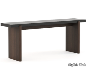 NATUR - Walnut mate consolle with black mate lacquered top _ Stylish Club