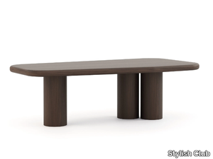 NATUR - Rectangular walnut dining table _ Stylish Club