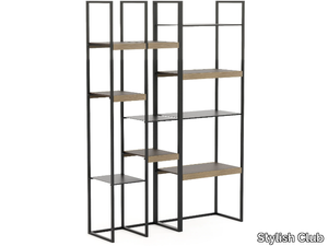 SLENDER - Open double-sided iron bookcase _ Stylish Club