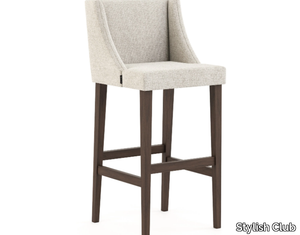 MANHATTAN - High fabric stool with footrest _ Stylish Club