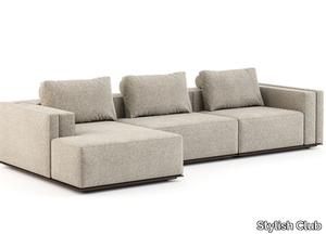 LANDFORM - Sectional fabric sofa with chaise longue _ Stylish Club