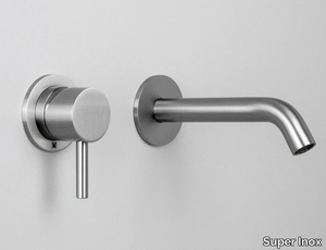 CAVE 0251131X - Wall-mounted stainless steel washbasin mixer _ Super Inox