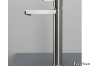 EXO 0301166X - High countertop stainless steel washbasin tap _ Super Inox