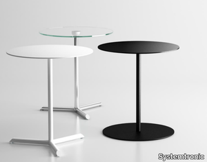 MILL - Round steel bistro side table _ Systemtronic