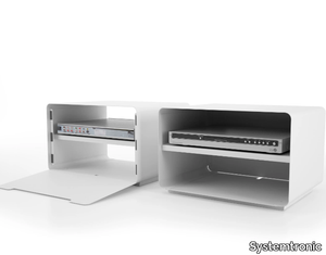 SITABO - Low metal TV cabinet with flap doors _ Systemtronic