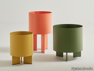 CROMA - Round aluminium vase _ Systemtronic