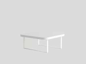 VENTO - Square low powder coated aluminium garden side table _ 10Deka