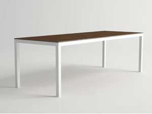 DAYTONA - Aluminium and wood garden table _ 10Deka