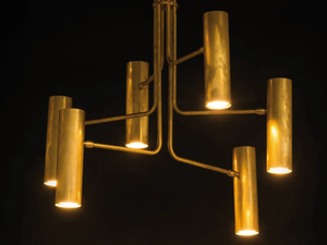 BUKÈ S6 - LED brass pendant lamp _ 247LAB