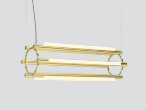 PIPELINE CHANDELIER 4 - LED aluminium and acrylic pendant lamp _ A-N-D