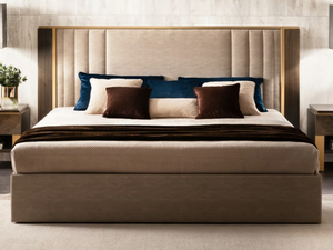 ESSENZA - Wooden and fabric bed _ ADORA