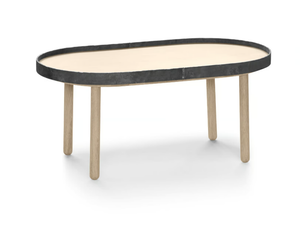 EGON - Oval wooden coffee table _ ALKI