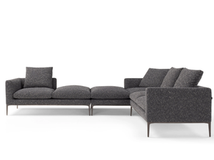 LEONARD - Corner sectional fabric sofa _ AMURA