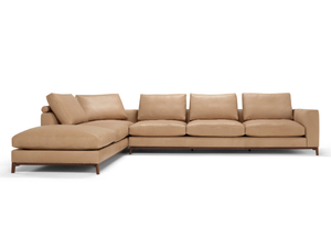 DORSEY - Corner 6 seater leather sofa _ AMURA