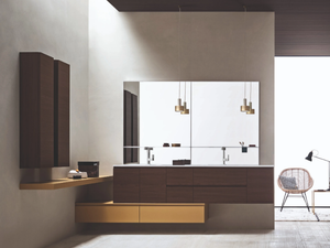 HITO - Wall-mounted vanity unit with cabinets _ ARBLU