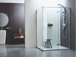 SEI - Corner shower cabin with hinged door _ ARBLU