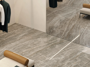 ULTRA MARMI - DAINO GRIGIO - Porcelain stoneware wall/floor slabs with marble effect _ ARIOSTEA