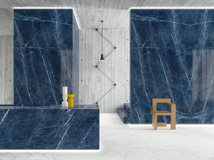 ULTRA MARMI - SODALITE BLU - Porcelain stoneware wall/floor slabs with marble effect _ ARIOSTEA