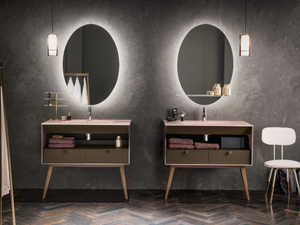 DAMA - Floor-standing Dualite® vanity unit _ ARTELINEA