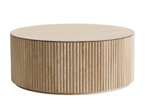 GRAND PALAIS - Contemporary style round wooden coffee table for living room _ ASPLUND