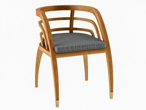 COQUELICOT - Teak garden chair with armrests _ ASTELLO