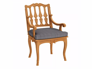 FLEUR DE LYS - Teak garden chair with armrests _ ASTELLO