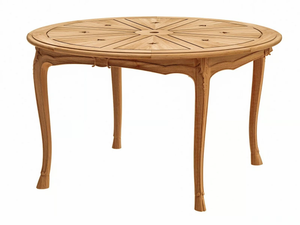 FLEUR DE LYS - Round teak garden table _ ASTELLO