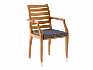 JONQUILLE - Teak garden chair with armrests _ ASTELLO