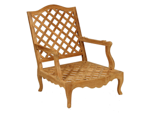 CAMÉLIA - Bergere teak garden armchair _ ASTELLO