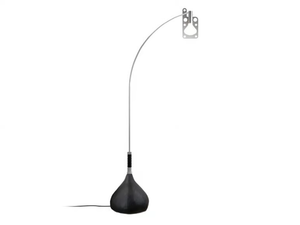 BUL-BO - Aluminium floor lamp with false leather base _ AXOLIGHT