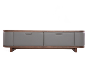 LEXI - Leather sideboard with drawers _ Able