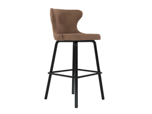 TEATRO - High leather stool with footrest _ Able