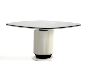 HELEN - MDF with Solid Surface tabletop dining table _ Able