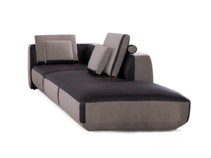 NATURA - Upholstered leather day bed _ Able