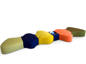 SIR-PENT - Modular fabric bench _ Adrenalina