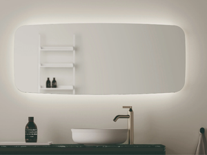 SEPPIA - Rectangular wall-mounted bathroom mirror _ Agape