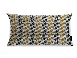 BURKINA IN/OUTDOOR Gray Stone - Geometric rectangular cushion _ Aldeco